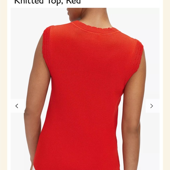 NWT Ted Baker Staciey scallop detail knitted top - Picture 2 of 7